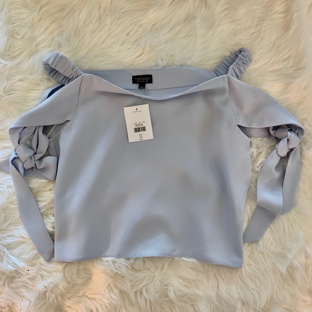 Baby Blue Topshop Blouse